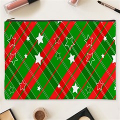 Background-green Red Star Cosmetic Bag (xxxl) by nateshop