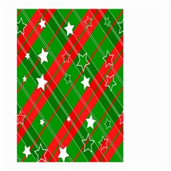 Background-green Red Star Small Garden Flag (two Sides) by nateshop