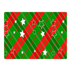 Background-green Red Star Double Sided Flano Blanket (mini)  by nateshop