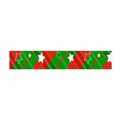 Background-green Red Star Flano Scarf (mini) by nateshop