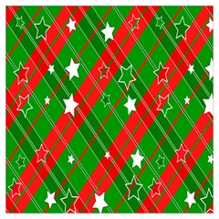 Background-green Red Star Lightweight Scarf  by nateshop