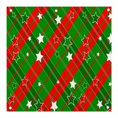 Background-green Red Star Banner And Sign 3  X 3  by nateshop