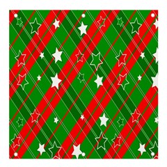 Background-green Red Star Banner And Sign 4  X 4 