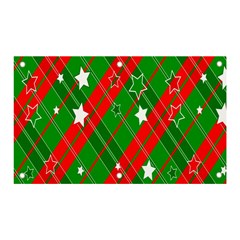 Background-green Red Star Banner And Sign 5  X 3 