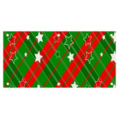 Background-green Red Star Banner And Sign 6  X 3 