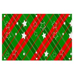 Background-green Red Star Banner And Sign 6  X 4 