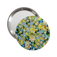 Background-flower White 2 25  Handbag Mirrors by nateshop