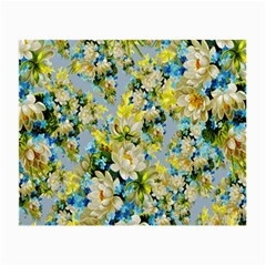 Background-flower White Small Glasses Cloth by nateshop