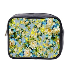 Background-flower White Mini Toiletries Bag (two Sides) by nateshop