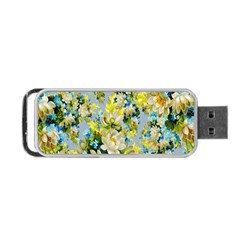 Background-flower White Portable Usb Flash (one Side) by nateshop