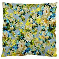 Background-flower White Large Cushion Case (one Side) by nateshop