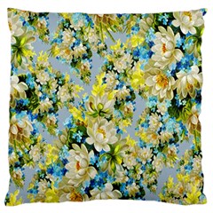 Background-flower White Large Flano Cushion Case (two Sides) by nateshop