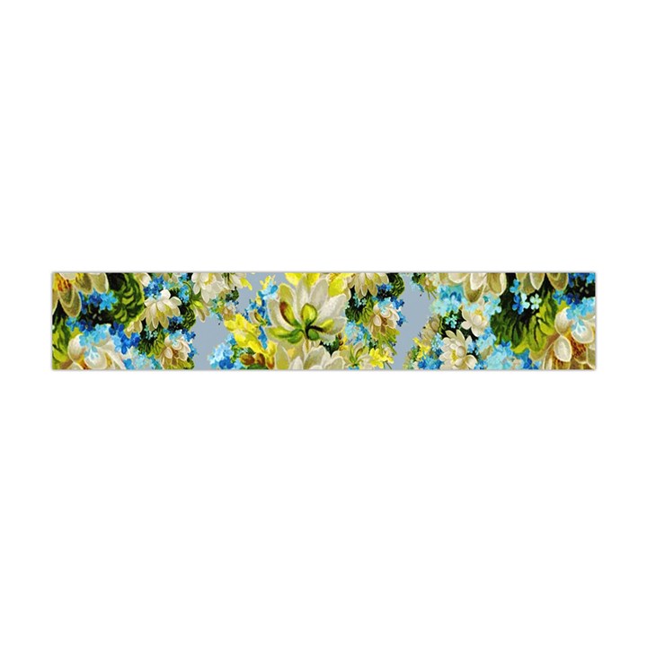 Background-flower White Flano Scarf (Mini)