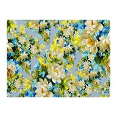 Background-flower White Double Sided Flano Blanket (mini)  by nateshop