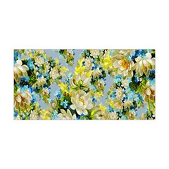 Background-flower White Yoga Headband by nateshop