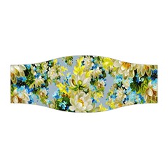 Background-flower White Stretchable Headband by nateshop