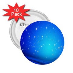 Background-blue Star 2 25  Buttons (10 Pack)  by nateshop