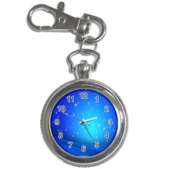 Background-blue Star Key Chain Watches by nateshop