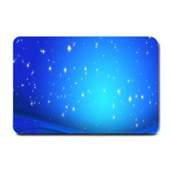 Background-blue Star Small Doormat  by nateshop