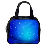 Background-blue Star Classic Handbag (One Side) Front