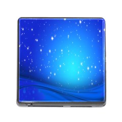 Background-blue Star Memory Card Reader (square 5 Slot) by nateshop