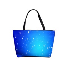 Background-blue Star Classic Shoulder Handbag by nateshop