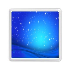 Background-blue Star Memory Card Reader (square) by nateshop