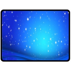 Background-blue Star Fleece Blanket (large)  by nateshop