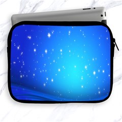 Background-blue Star Apple Ipad 2/3/4 Zipper Cases by nateshop