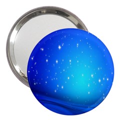 Background-blue Star 3  Handbag Mirrors