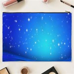 Background-blue Star Cosmetic Bag (XXXL) Back