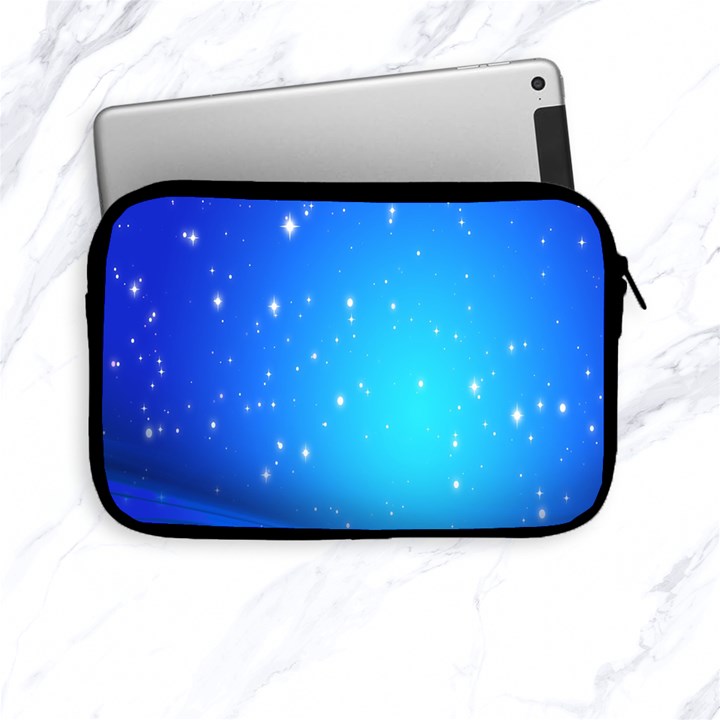 Background-blue Star Apple iPad Mini Zipper Cases