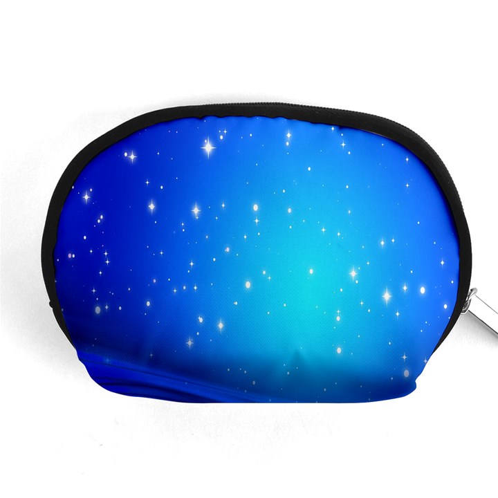 Background-blue Star Accessory Pouch (Medium)