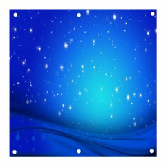 Background-blue Star Banner And Sign 3  X 3 