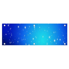 Background-blue Star Banner And Sign 6  X 2  by nateshop