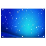 Background-blue Star Banner and Sign 6  x 4  Front