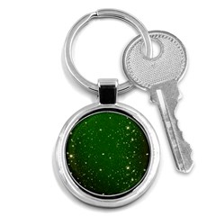 Background-star -green Key Chain (round) by nateshop