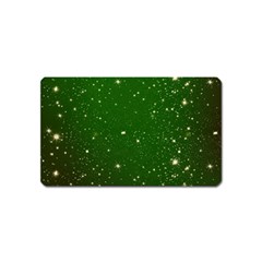 Background-star -green Magnet (name Card) by nateshop