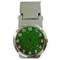 Background-star -green Money Clip Watches by nateshop