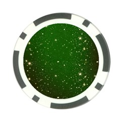 Background-star -green Poker Chip Card Guard by nateshop