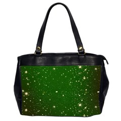 Background-star -green Oversize Office Handbag (2 Sides) by nateshop