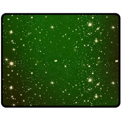 Background-star -green Double Sided Fleece Blanket (medium)  by nateshop