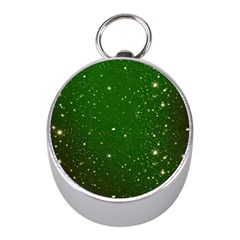 Background-star -green Mini Silver Compasses by nateshop