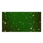 Background-star -green Satin Shawl 45  x 80  Front