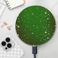 Background-star -green Wireless Charger by nateshop