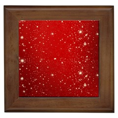 Background-star-red Framed Tile by nateshop