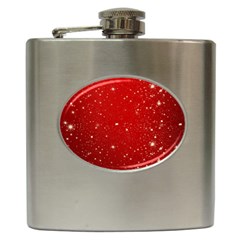 Background-star-red Hip Flask (6 Oz) by nateshop