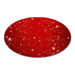 Background-star-red Oval Magnet by nateshop