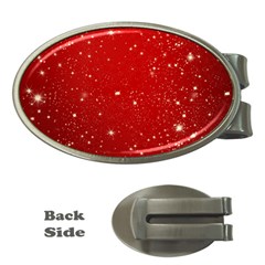 Background-star-red Money Clips (oval)  by nateshop