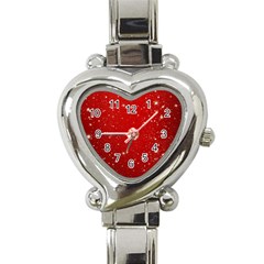 Background-star-red Heart Italian Charm Watch by nateshop